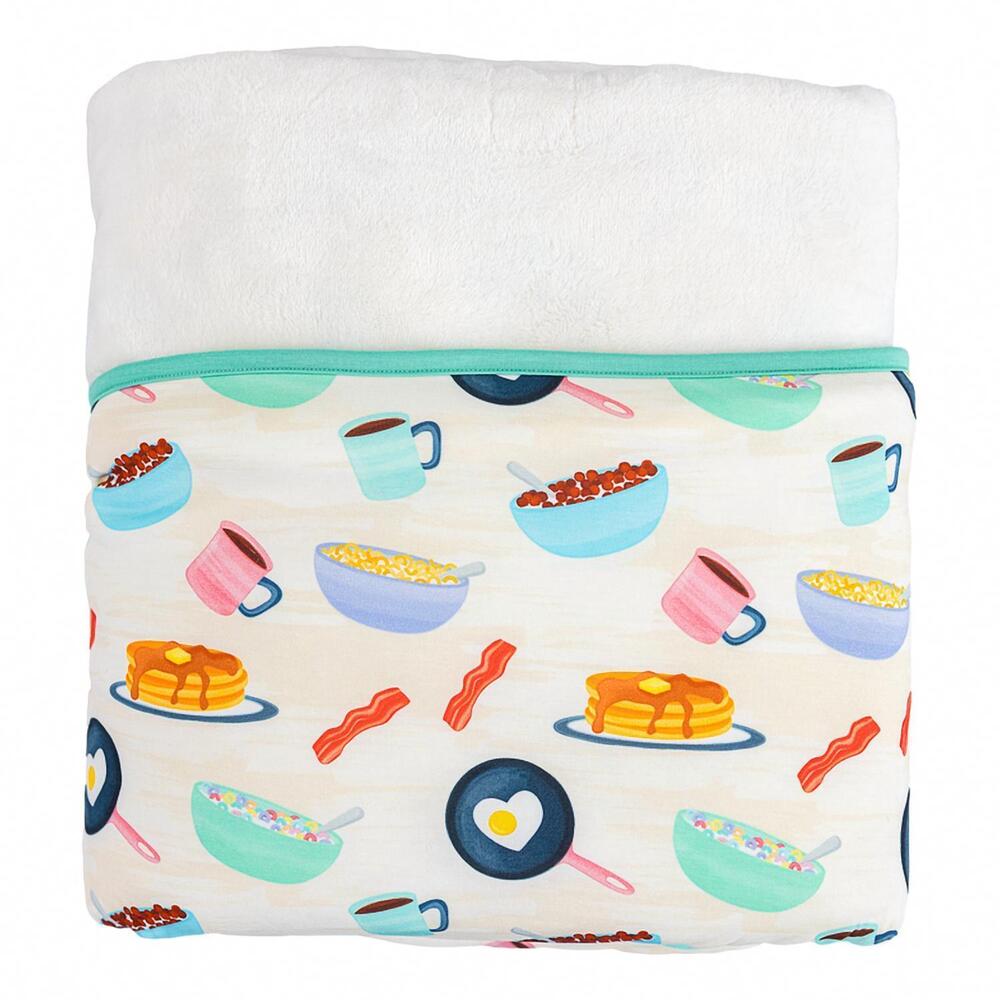 NEW BIRDIE BEAN toddler's breakfast club plush birdie blanket in multi